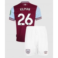 Billiga West Ham United Max Kilman #26 Barnkläder Hemma fotbollskläder till baby 2024-25 Kortärmad (+ Korta byxor)